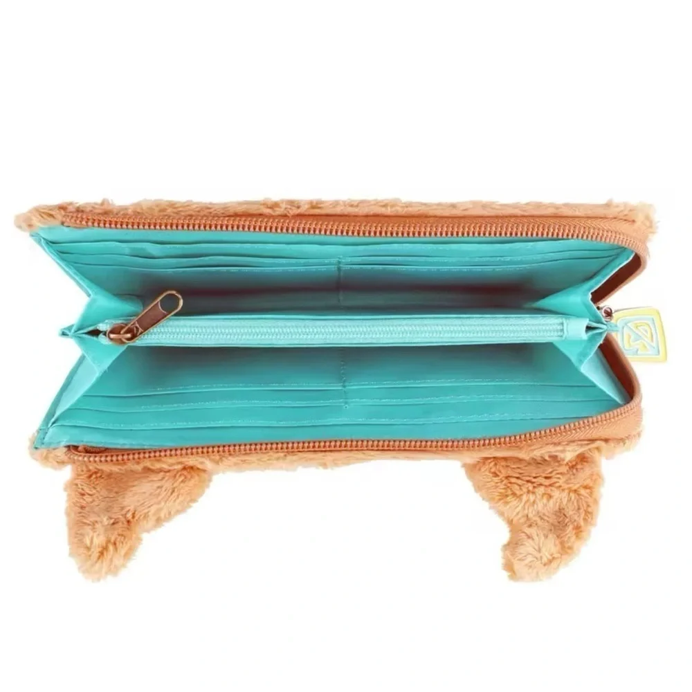 Scooby Doo Theme Plush Texture Zip Around Wallet